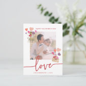 Valentijnsdag Foto Feestdagenkaart (Staand voorkant)