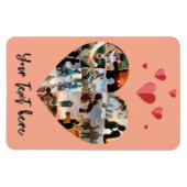 Valentijnsdag foto hart cadeau magneet (Horizontaal)