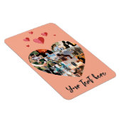 Valentijnsdag foto hart cadeau magneet (Rechterzijde)
