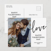 Valentijnsdag Fotokaart Feestdagenkaart (Voorkant / Achterkant)