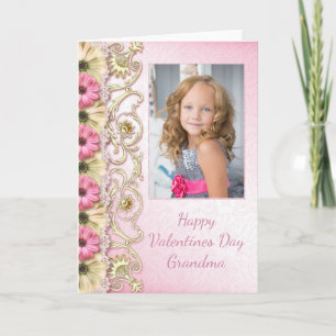 Valentijnsdag fotokaart voor oma feestdagen kaart