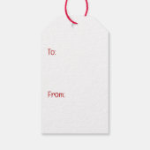 Valentijnsdag Franse Bulldog Cadeaulabel (Achterkant)