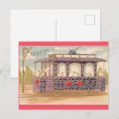 Valentijnsdag Franse liefdesduiven Briefkaart (Voorkant / Achterkant)