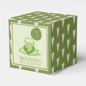 Valentijnsdag Frog Birthday Green Dank u Bedankdoosjes (Voorkant Zijde)