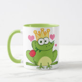 Valentijnsdag Frog Kiss Mok (Links)
