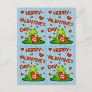 Valentijnsdag Funny Frog Prince Kaarten (4) Feestdagenkaart