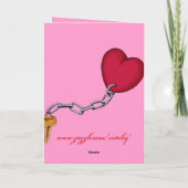 Valentijnsdag Funny Monkey Card Feestdagen Kaart (Achterkant)