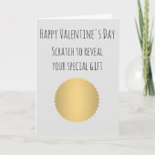 Valentijnsdag Funny Scratch voor Gift Kaart (Voorkant)