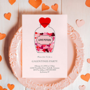Valentijnsdag Galentines-feest Liefdesdrank Kaart