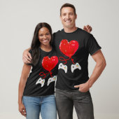 Valentijnsdag Game Controller Heart Funny Gift T-shirt (Unisex)