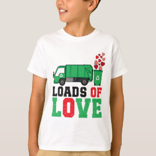Valentijnsdag Garge vrachtwagen ladingen liefde va T-shirt