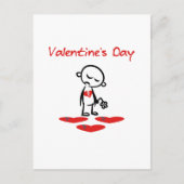 Valentijnsdag Gebroken Man Kleur van hart Briefkaart (Voorkant)