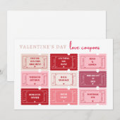  Valentijnsdag Gift Coupon Kaart (Voorkant / Achterkant)