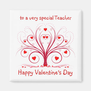 Valentijnsdag Gift for Teachers - Square Magnet Magneet