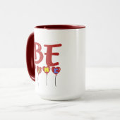 Valentijnsdag Gift Mok, Schattige Be Mine Cup Mok (Voorkant links)
