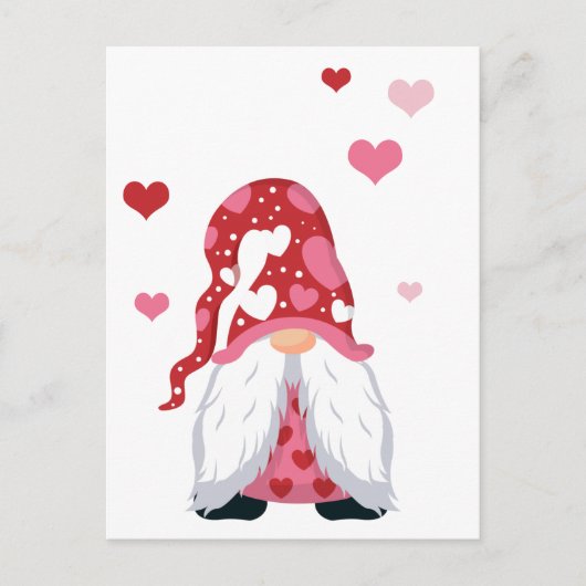 Valentijnsdag Gnome Feestdagenkaart (Voorkant)