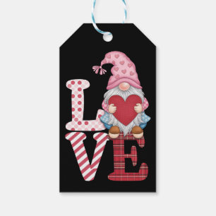 Valentijnsdag Gnome liefde paar geschenken voor ha Cadeaulabel