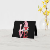 Valentijnsdag Gnome liefde paar geschenken voor ha Kaart (Gele Bloem)