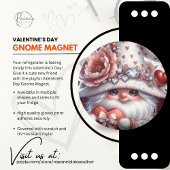 Valentijnsdag Gnome Magnet Magneet