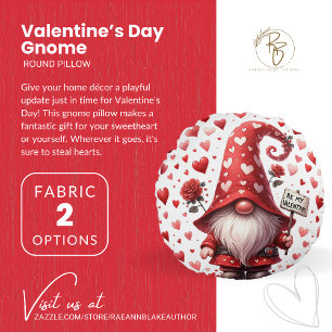 Valentijnsdag Gnome Rond Kussen