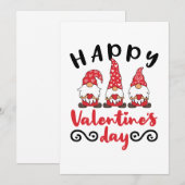 Valentijnsdag Gnome Zweedse Tomte Feestdagenkaart (Voorkant / Achterkant)