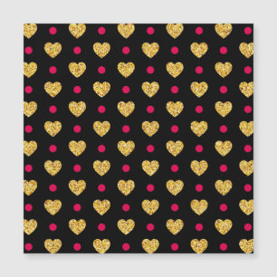 Valentijnsdag Gold Hearts Patroon
