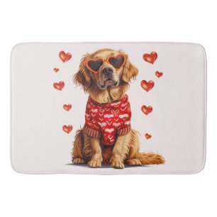 Valentijnsdag Golden Retriever Dog Badmat