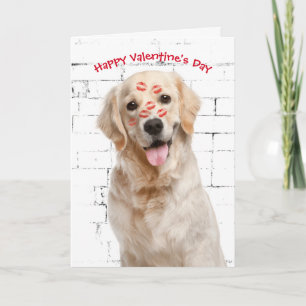Valentijnsdag Golden Retriever Kaart