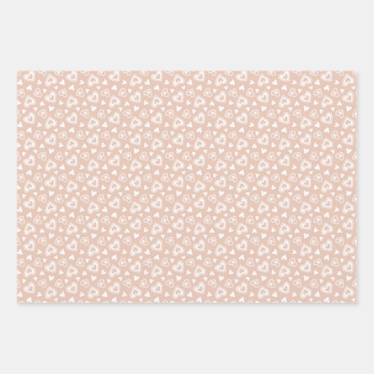 Valentijnsdag gooide kantharten inpakpapier vel (Voorkant 3)