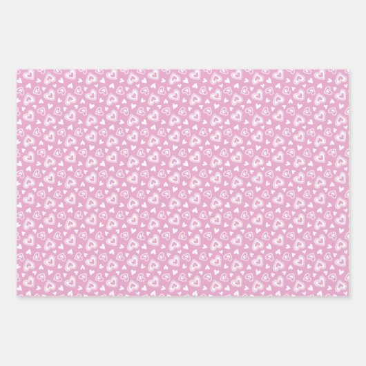 Valentijnsdag gooide kantharten inpakpapier vel (Voorkant 2)