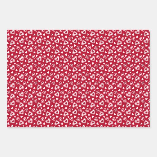 Valentijnsdag gooide kantharten inpakpapier vel (Voorkant)