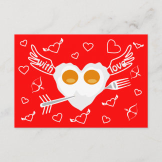 Valentijnsdag grappig hart aangepaste uitnodiging