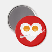 Valentijnsdag grappig hart Custom Magnet Magneet (Voorkant / Achterkant)