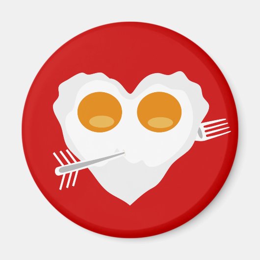 Valentijnsdag grappig hart Custom Magnet Magneet (Voorkant)