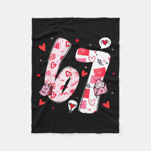 Valentijnsdag Grappig Zes Zeven 6 7 Meme Mannen Vr Fleece Deken