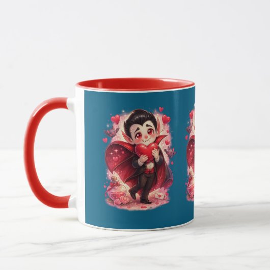 Valentijnsdag Grappige Dracula Mok (Links)