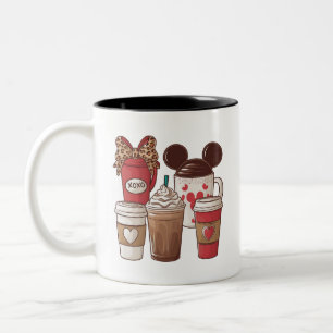 Valentijnsdag Grappige Latte Koffieliefhebber Tweekleurige Koffiemok