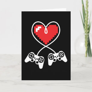 Valentijnsdag Grappige Video Speler Gaming Mannen  Kaart