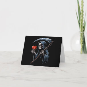 Valentijnsdag Grim Reaper Feestdagen Kaart