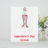 Valentijnsdag Groom (Staand voorkant)