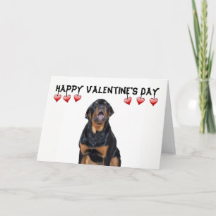 Valentijnsdag Grumpy Rottweiler Kaart