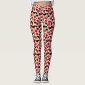 Valentijnsdag Grunge Hearts  Leggings (Voorkant)