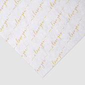 Valentijnsdag handgeschreven script Ik hou van je  Tissuepapier (Detail)