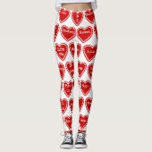 Valentijnsdag hart 10 aangepaste WORDS-Leggings Leggings (Voorkant)