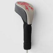 Valentijnsdag Hart Coquette strik Retro Valentijn Golfheadcover (Schuin)