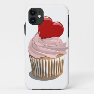Valentijnsdag hart cupcake iPhone4 hoesje