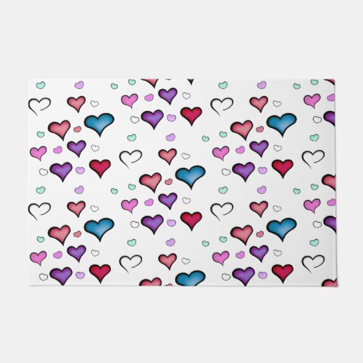Valentijnsdag hart deurmat (Voorkant)