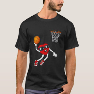 Valentijnsdag Hart Dompelende Skelet Jongens Meisj T-shirt