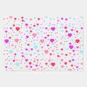 Valentijnsdag, hart en liefde inpakpapier vel (Voorkant 3)