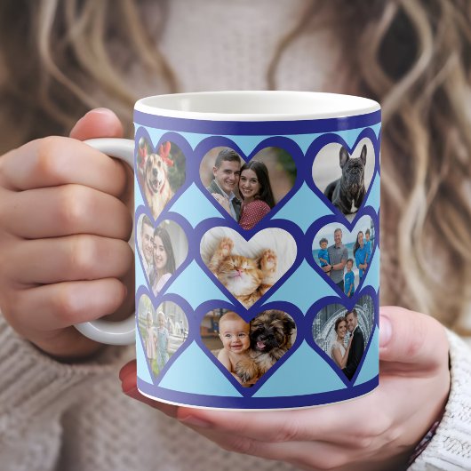 Valentijnsdag Hart Fotocollage Koffiemok